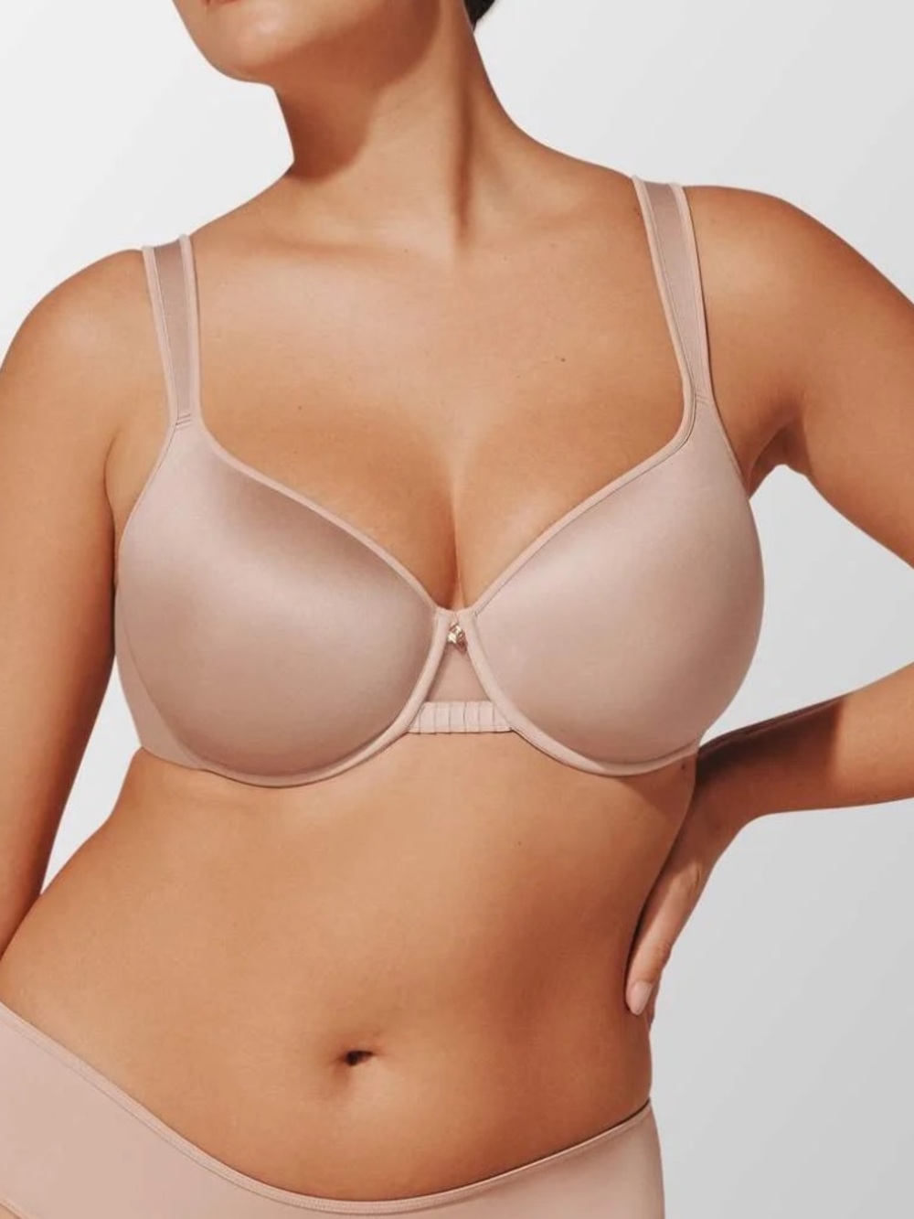 Smooth Nude Full-Coverage Underwire Bra